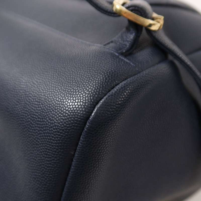 CHANEL 牛皮皮革Business Affinity Backpack金扣鏈帶背包-14