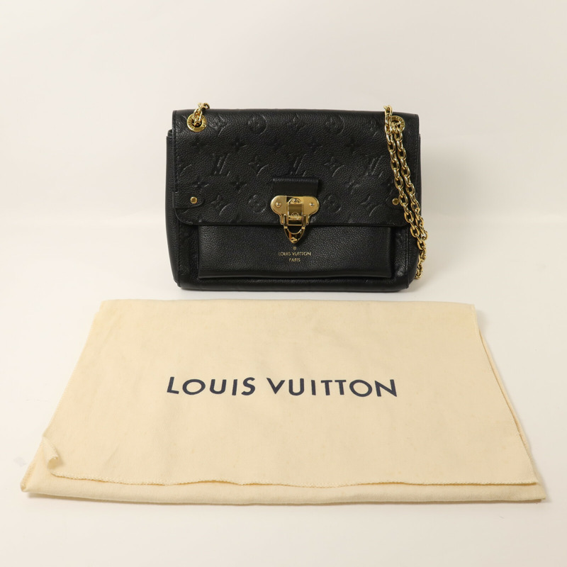 LOUIS VUITTON Monogram Empreinte Vavin PM金扣鏈帶肩背袋-7