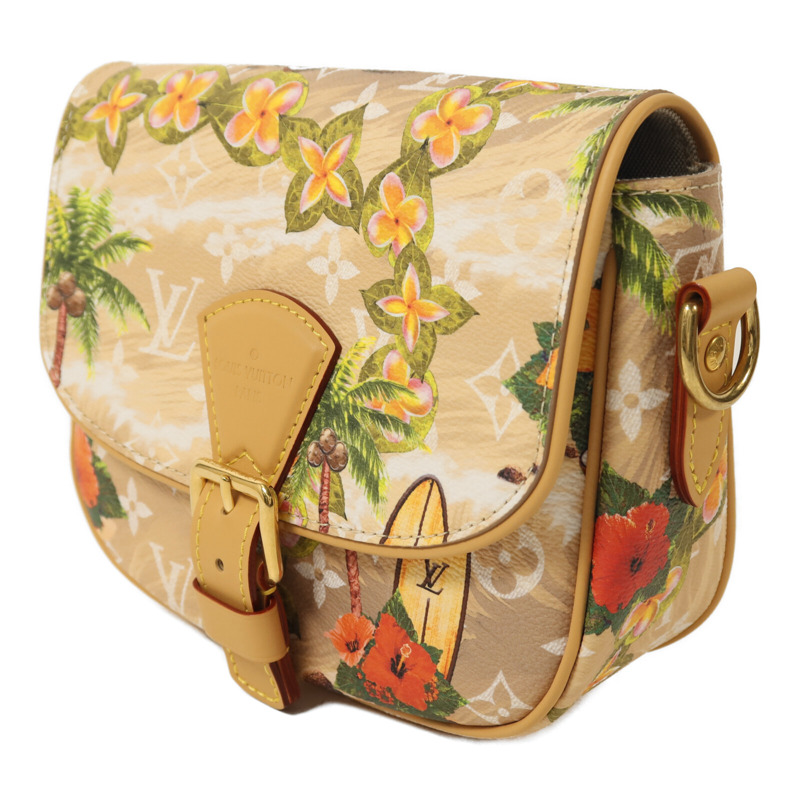 LOUIS VUITTON Monogram Surfin Sand Montsouris金扣肩背袋-2