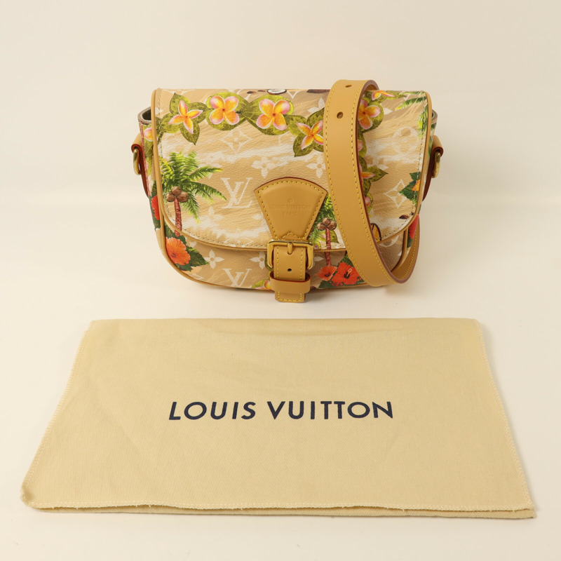 LOUIS VUITTON Monogram Surfin Sand Montsouris金扣肩背袋-8