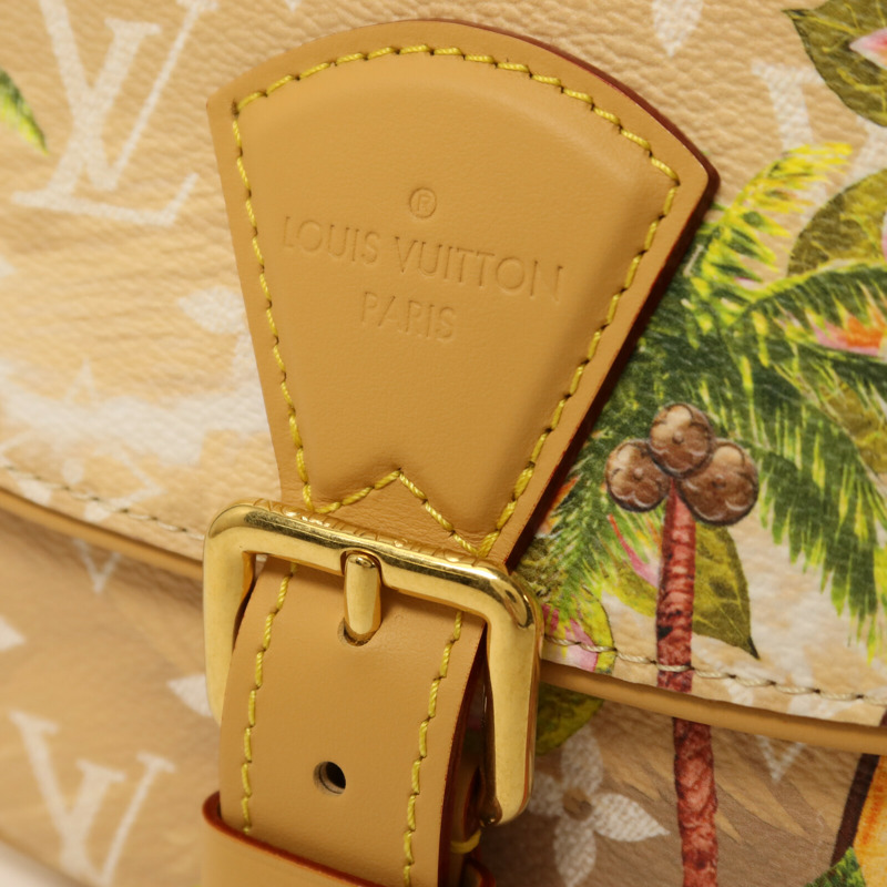 LOUIS VUITTON Monogram Surfin Sand Montsouris金扣肩背袋-9