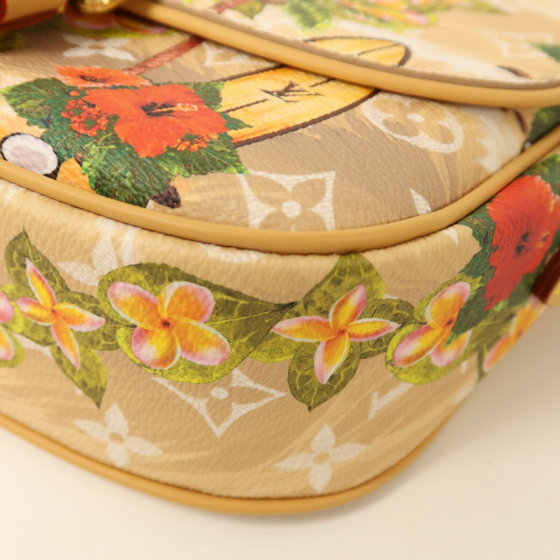 LOUIS VUITTON Monogram Surfin Sand Montsouris金扣肩背袋-11
