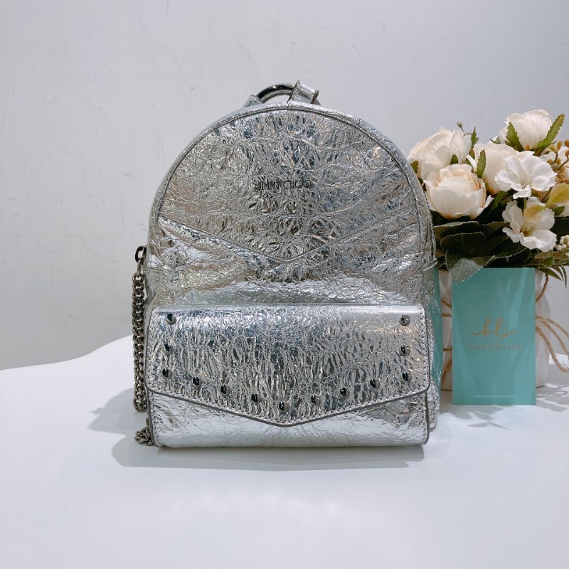 2227Jimmy Choo Mini Backpack Sliver-0