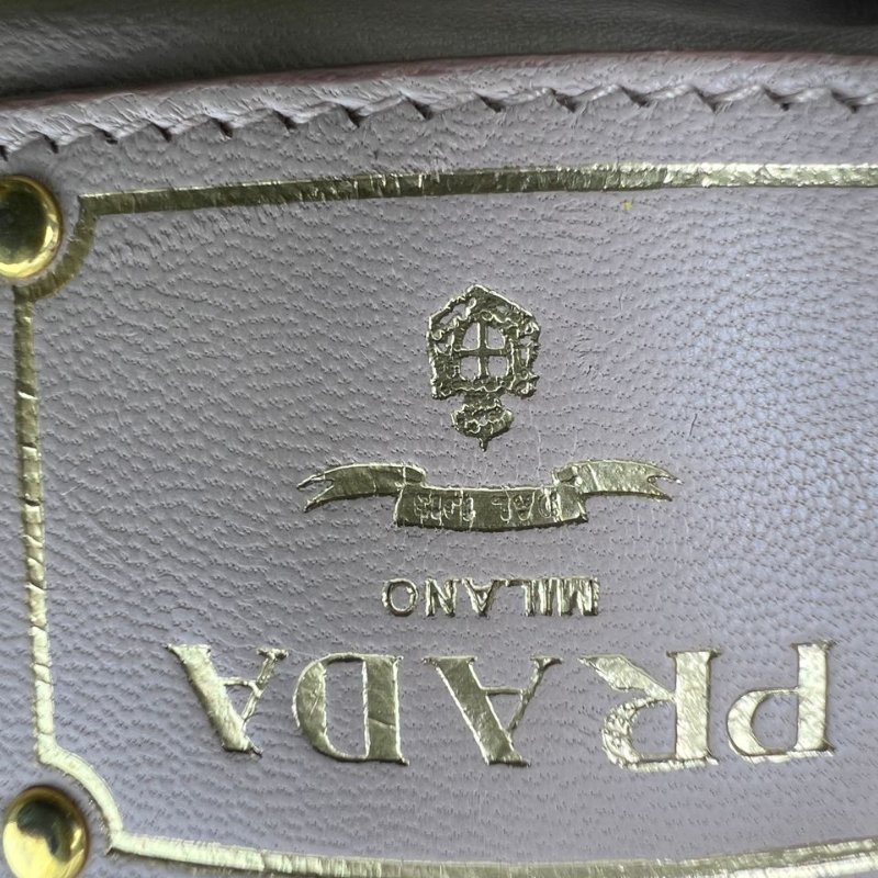 Prada 蟒蛇皮掀蓋手拿包-4