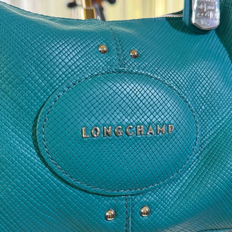 🌸Longchamp 藍綠色/綠松石色 |弧形肩背包(hobo bag)-1