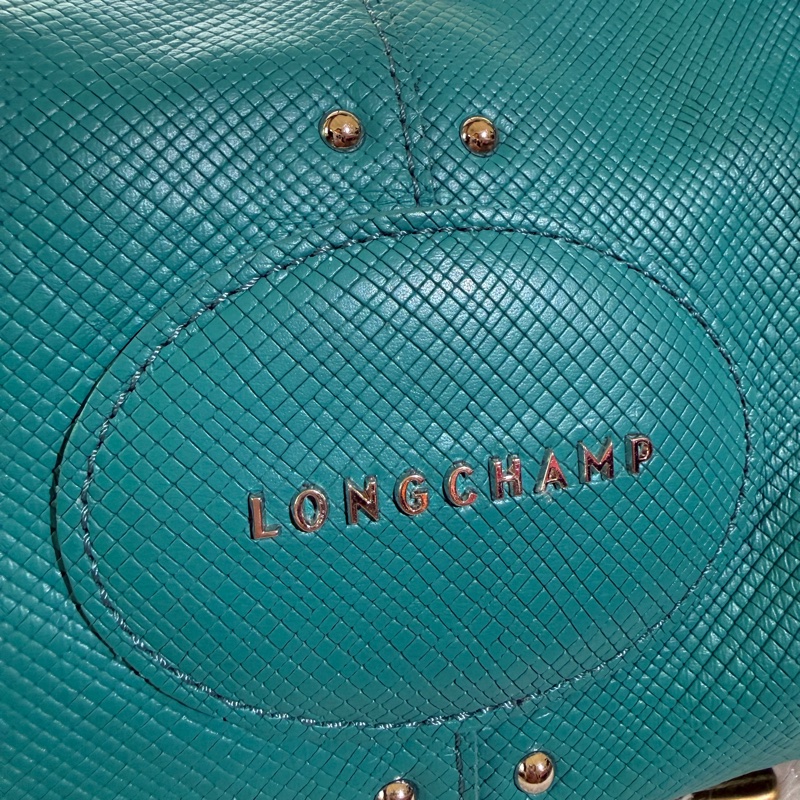 🌸Longchamp 藍綠色/綠松石色 |弧形肩背包(hobo bag)-3