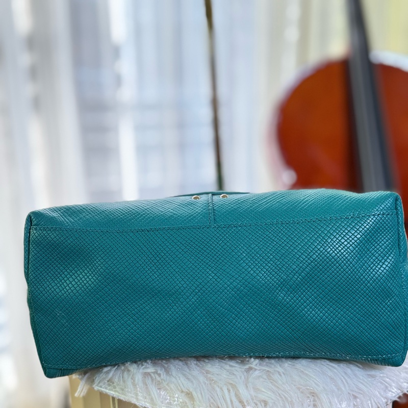🌸Longchamp 藍綠色/綠松石色 |弧形肩背包(hobo bag)-11
