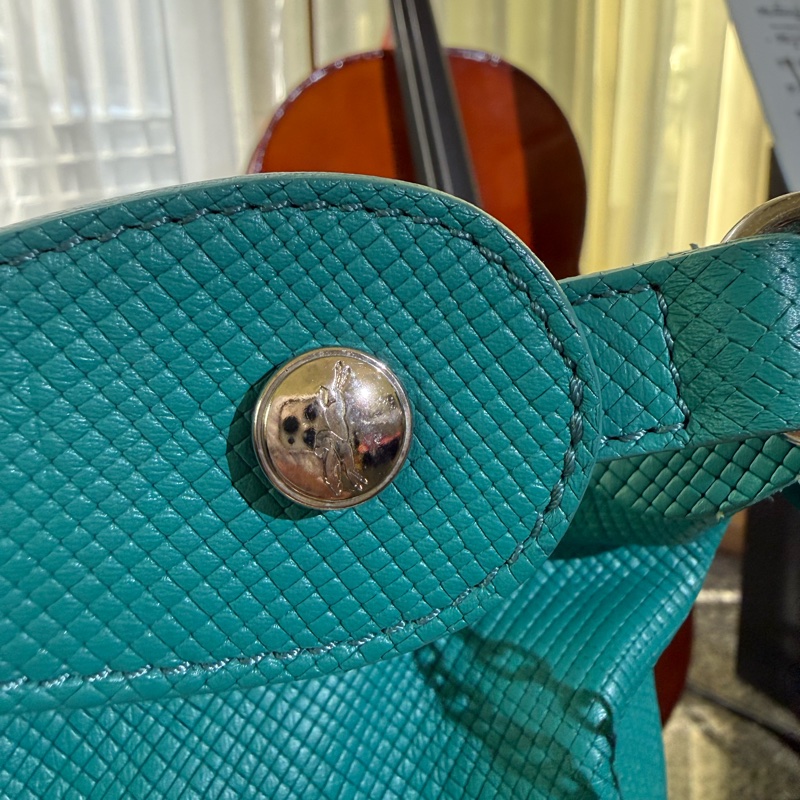 🌸Longchamp 藍綠色/綠松石色 |弧形肩背包(hobo bag)-23