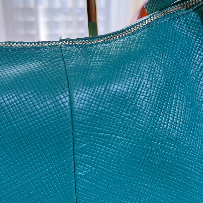 🌸Longchamp 藍綠色/綠松石色 |弧形肩背包(hobo bag)-36