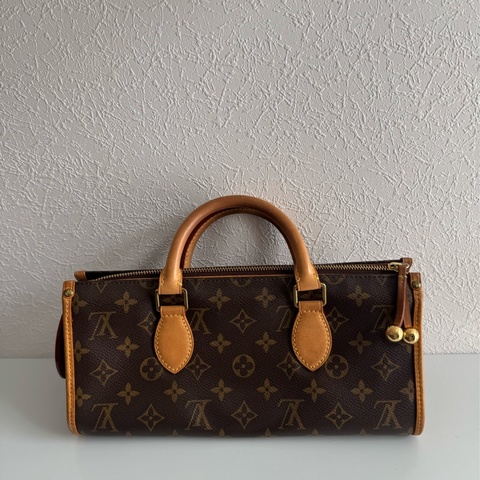 LV花紋橫式雙珠金球手提包👜