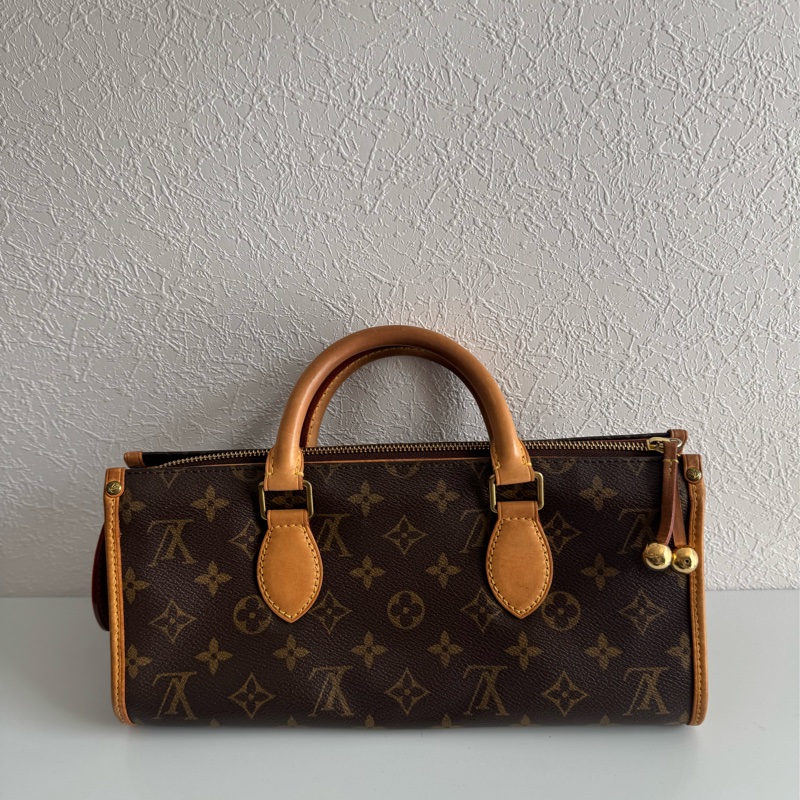 LV花紋橫式雙珠金球手提包👜-0