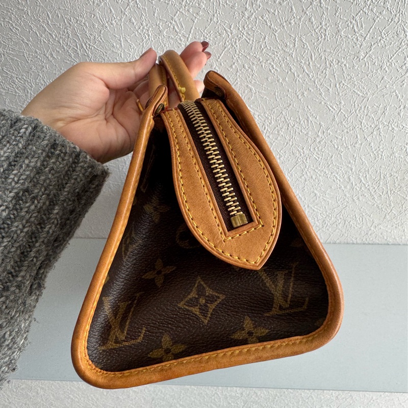 LV花紋橫式雙珠金球手提包👜-2