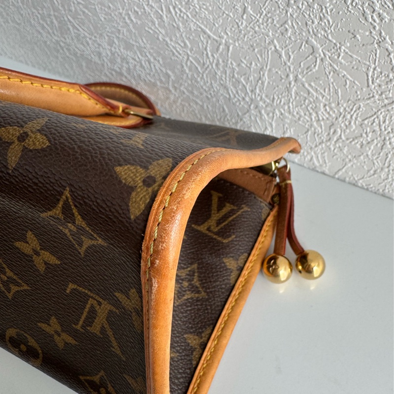 LV花紋橫式雙珠金球手提包👜-6
