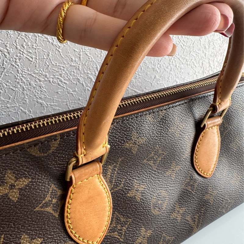 LV花紋橫式雙珠金球手提包👜-22