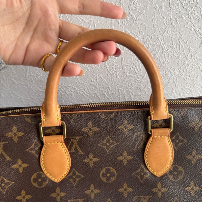 LV花紋橫式雙珠金球手提包👜-25