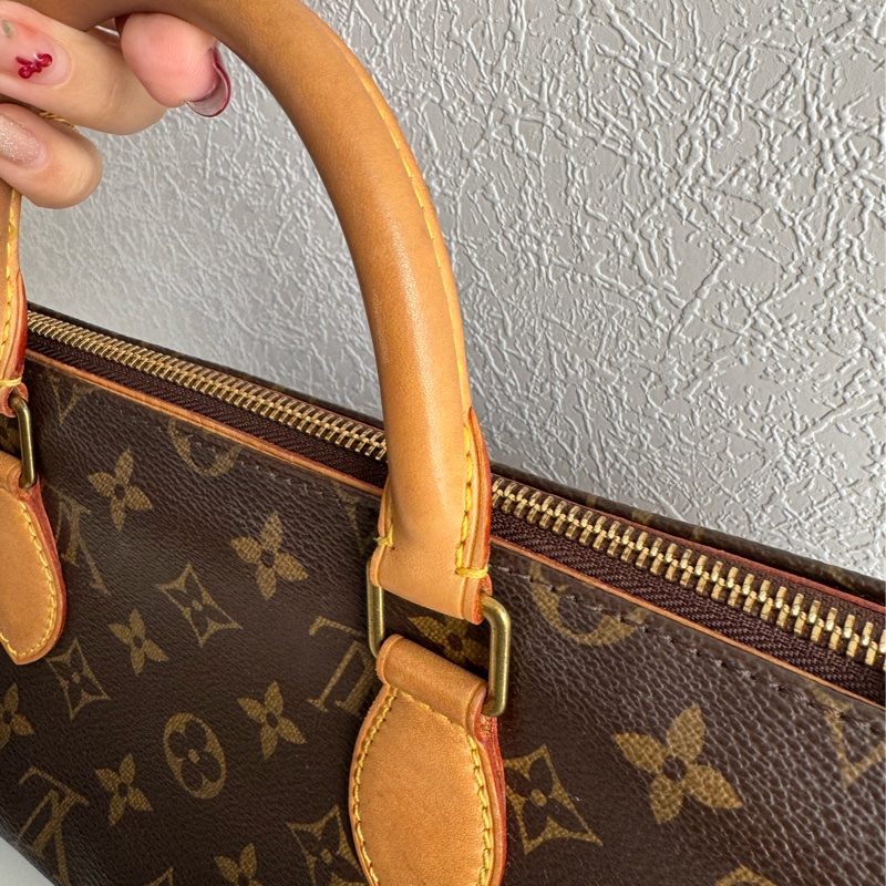 LV花紋橫式雙珠金球手提包👜-27