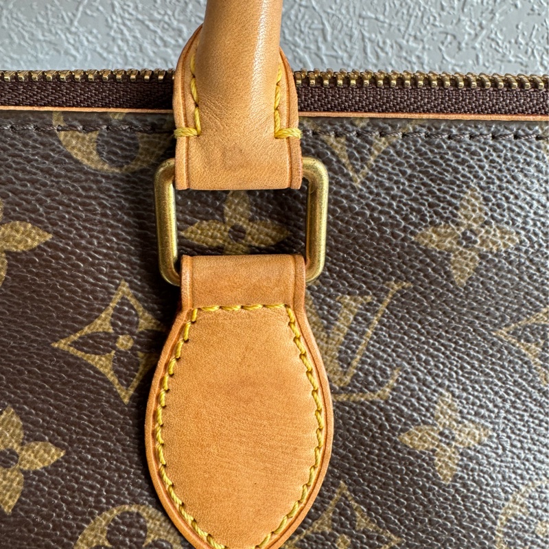 LV花紋橫式雙珠金球手提包👜-30