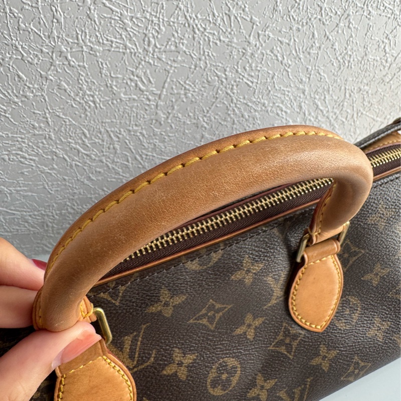 LV花紋橫式雙珠金球手提包👜-34