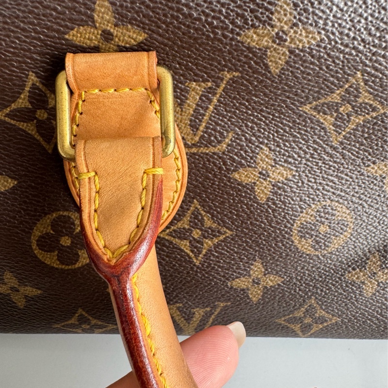 LV花紋橫式雙珠金球手提包👜-39