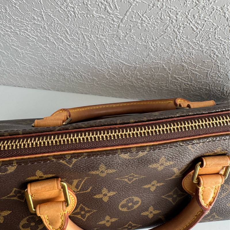 LV花紋橫式雙珠金球手提包👜-45