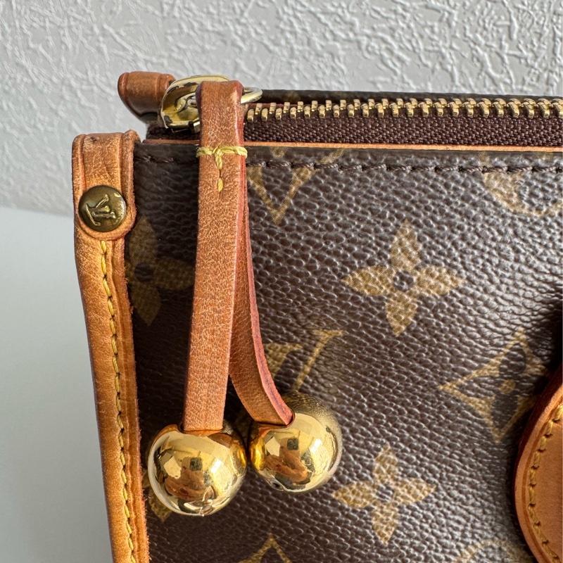 LV花紋橫式雙珠金球手提包👜-46