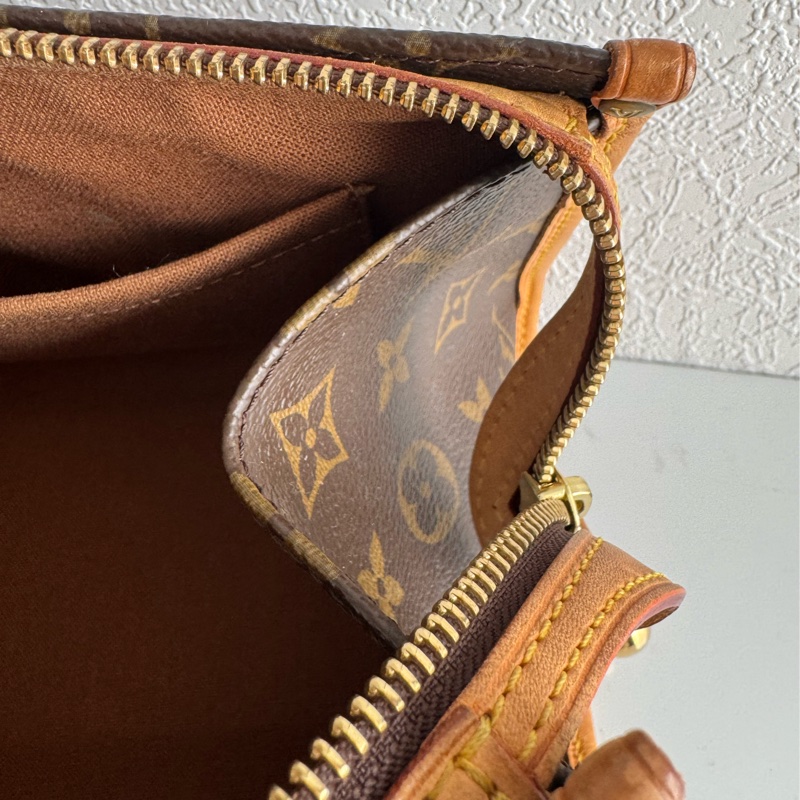 LV花紋橫式雙珠金球手提包👜-51