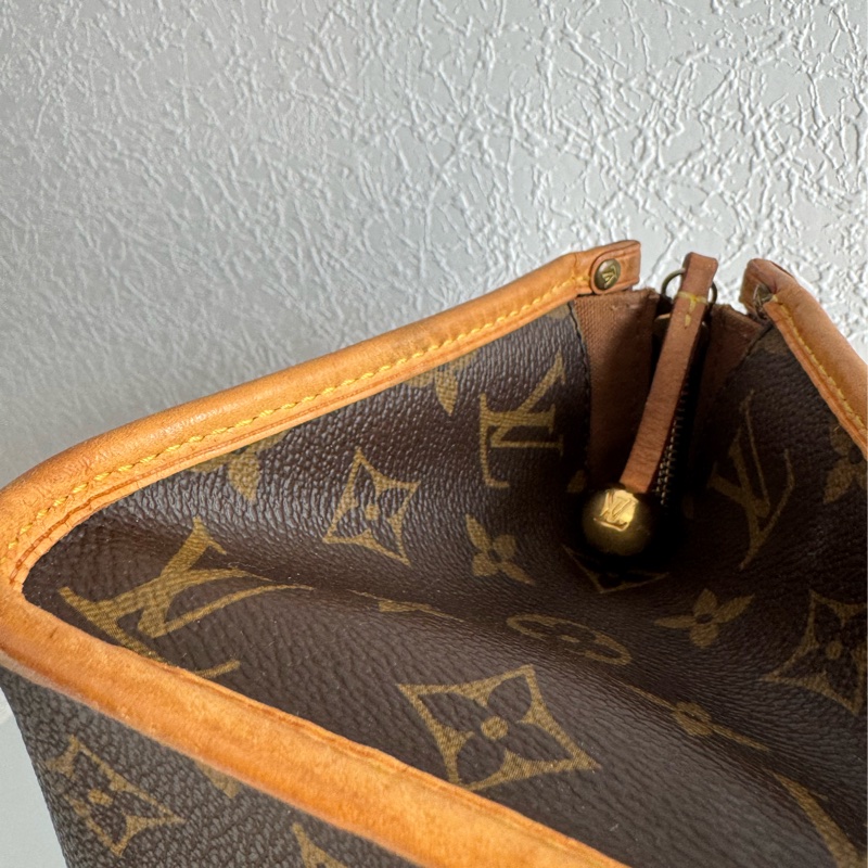 LV花紋橫式雙珠金球手提包👜-76