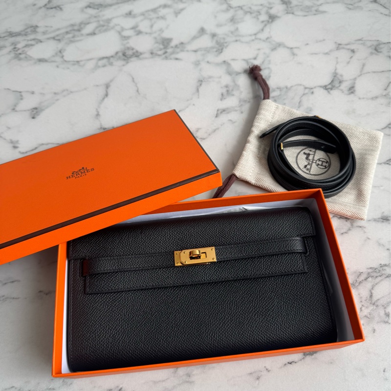 Hermes黑色金釦Kelly TOGO❤️‍🔥❤️‍🔥-0