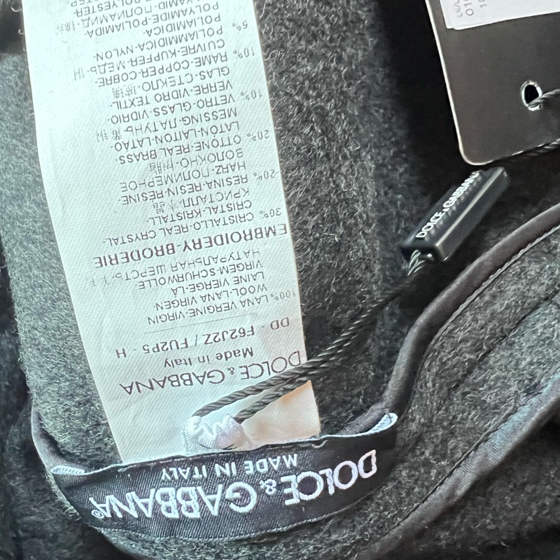 Dg重工羊絨連衣裙38碼全新-5