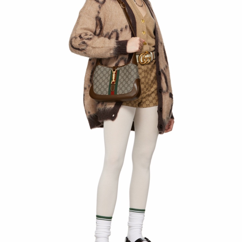 Gucci 女士 Jackie 1961系列小號手提包均碼碼小號、28cm*4.5cm*19cm-1