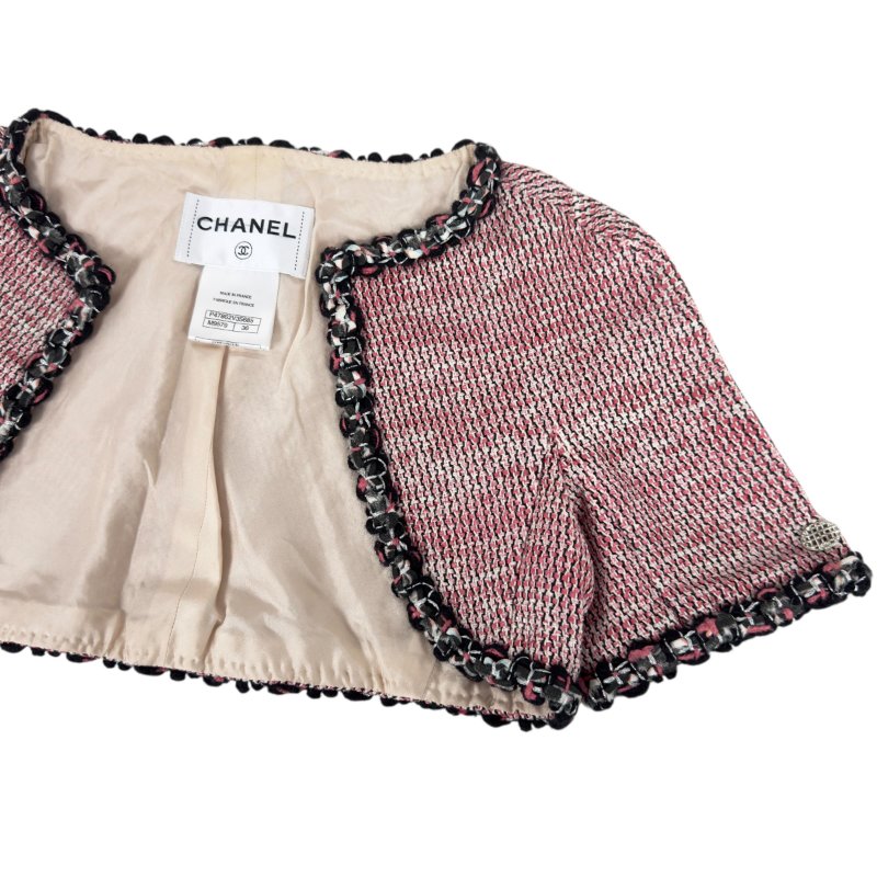 CHANEL 粗花呢 短外套-4