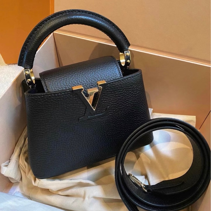 99新 lv路易威登Capucines Mini 女包 手提斜挎包-9