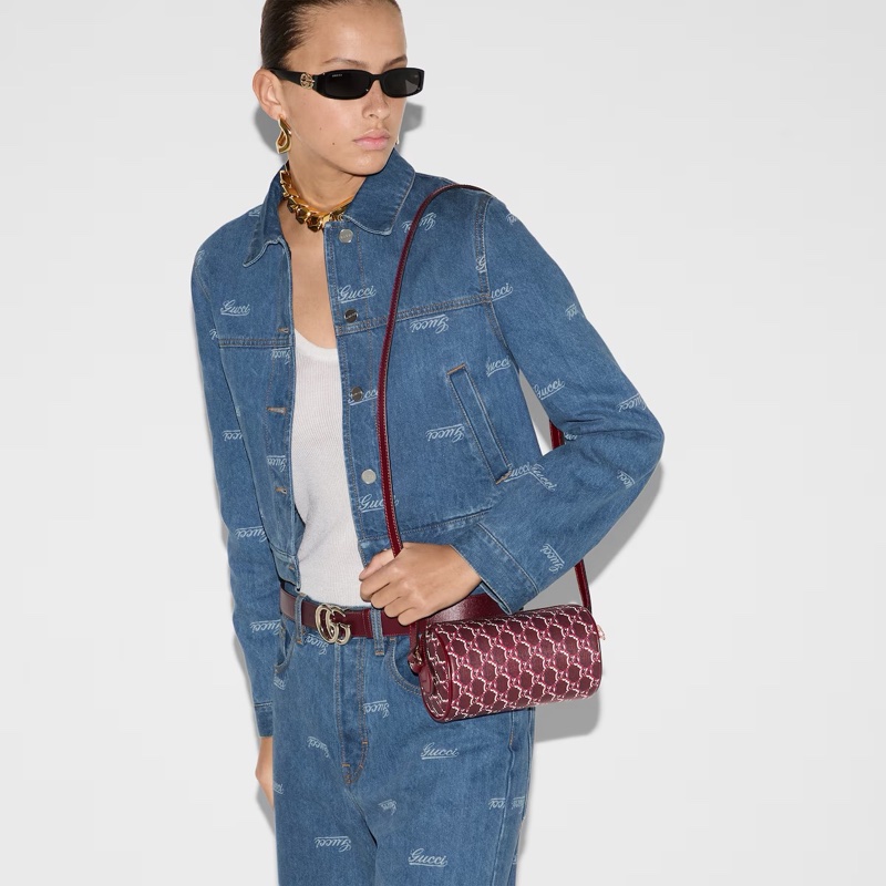 Gucci 女士 GG 迷你單肩包均碼碼18cm*5cm*10.5cm-1