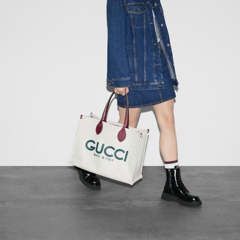 Gucci 女士 大號印花手提包均碼碼45.5cm*20cm*32cm-6