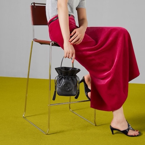 Gucci 女士 BLONDIE 迷你水桶單肩包均碼碼MINI、19cm*8cm*15cm-1