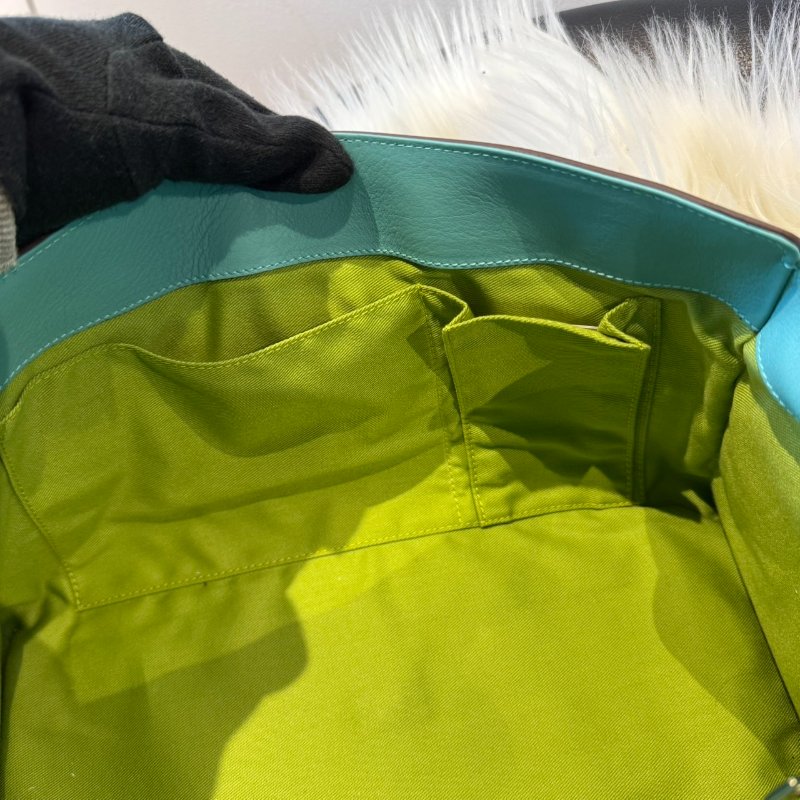 Salvatore Ferragamo 手提法棍包 Tiffany藍-7