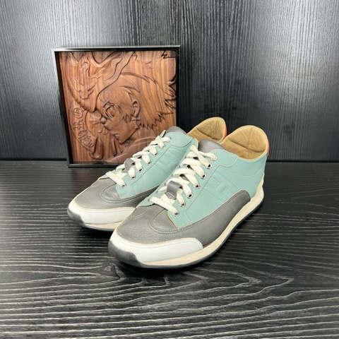 Hermes 愛馬仕 灰白拼接休閒鞋 碼數 41