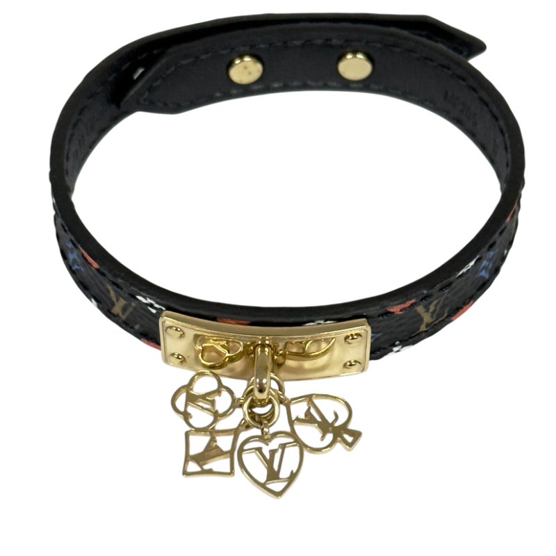 LOUIS VUITTON Game on 黑彩老花 吊墜 手帶-1