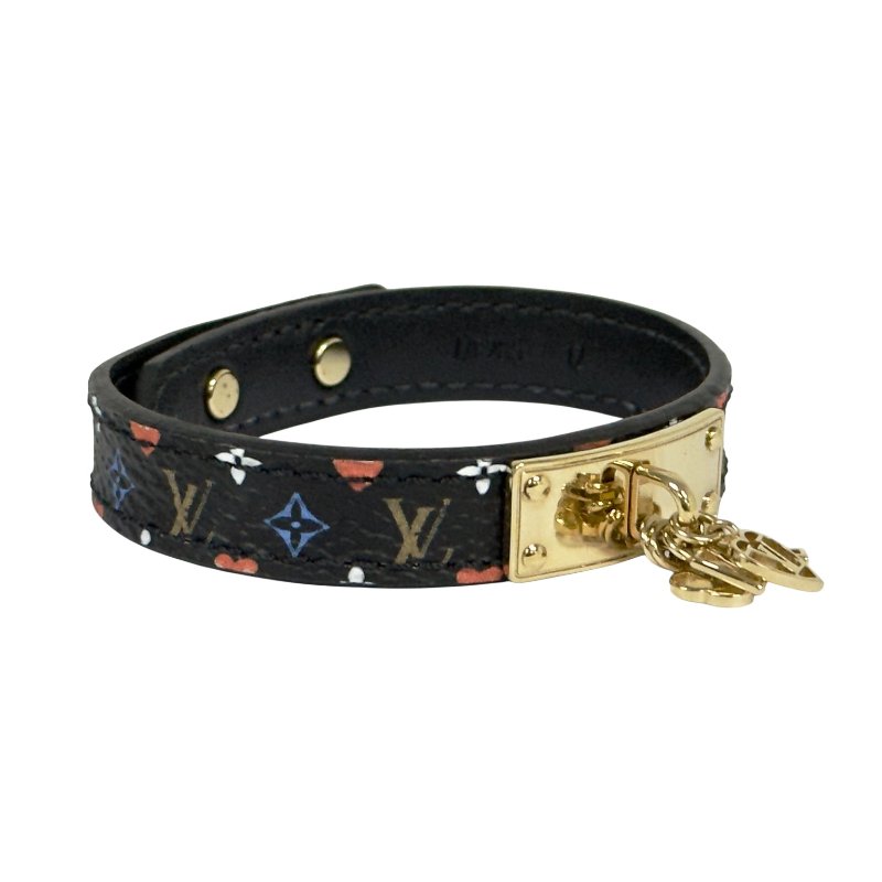 LOUIS VUITTON Game on 黑彩老花 吊墜 手帶-2