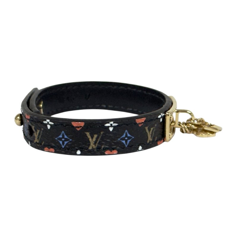 LOUIS VUITTON Game on 黑彩老花 吊墜 手帶-3