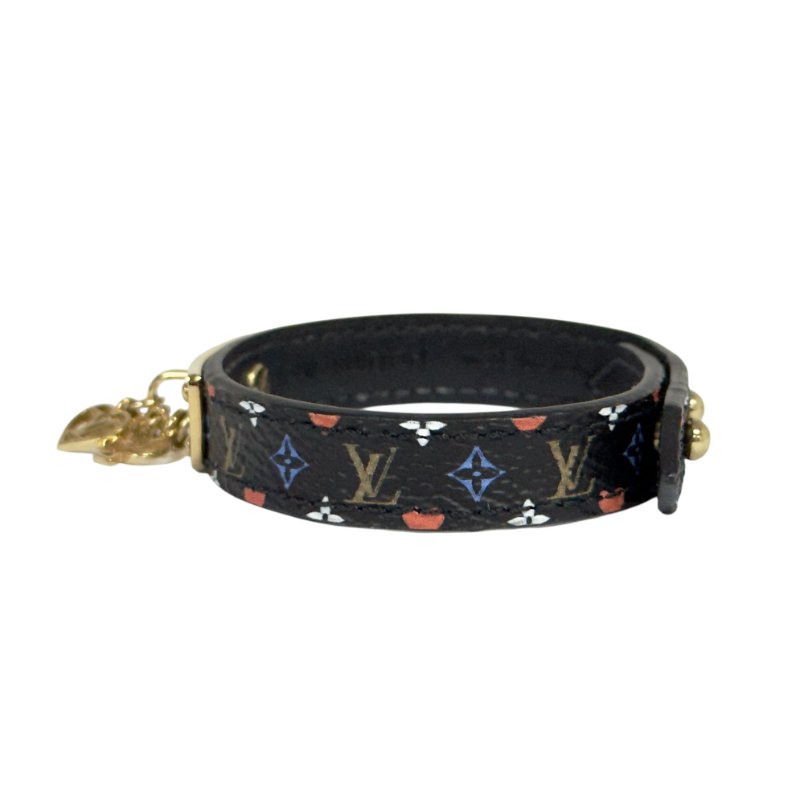 LOUIS VUITTON Game on 黑彩老花 吊墜 手帶-5