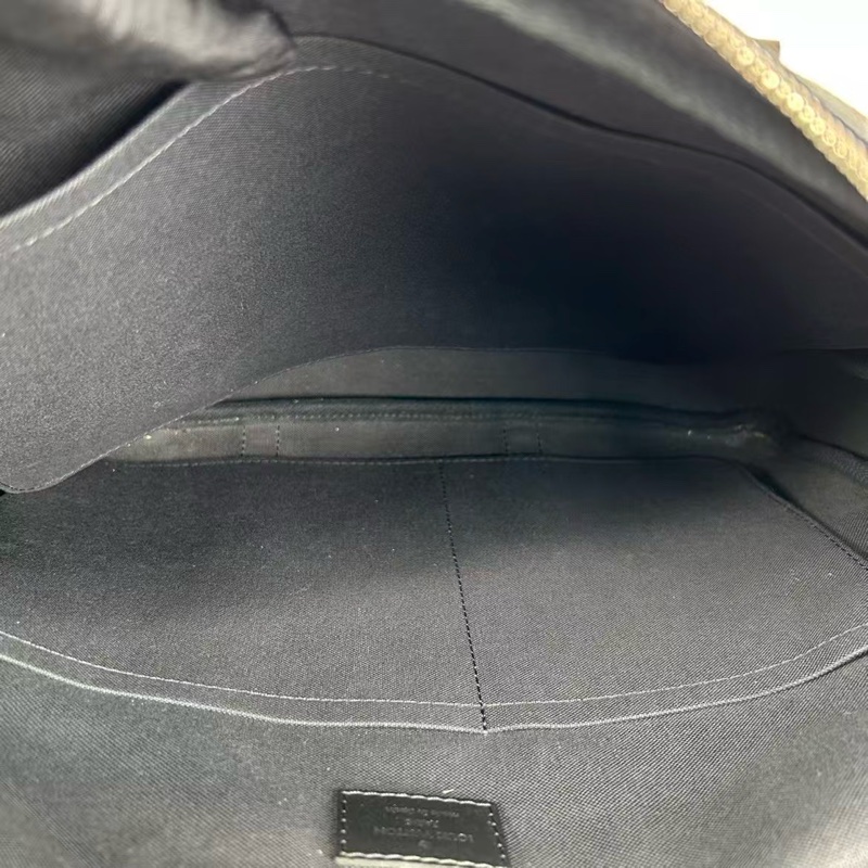 LV 96新 黑灰棋盤格手提公文包 時尚型男必備37×27x6cm-10