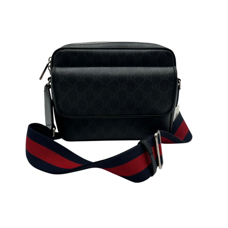 【美收精品】GUCCI GG黑色斜背包 C-234【隔月月中將轉賣至日本 上架期限30天】-0