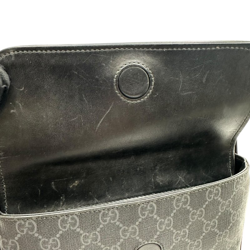 【美收精品】GUCCI GG黑色斜背包 C-234【隔月月中將轉賣至日本 上架期限30天】-12