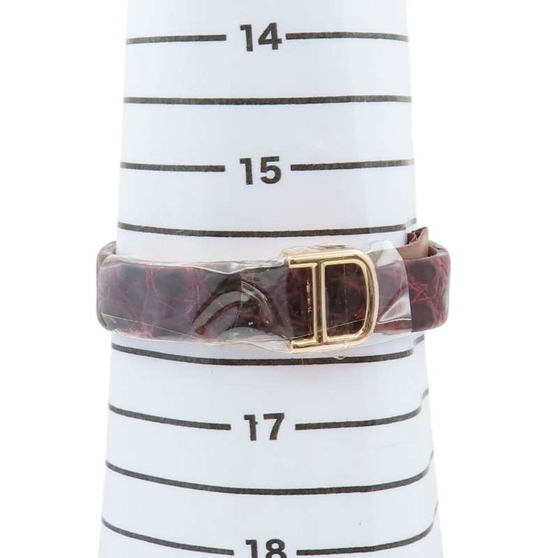 白色錶盤 18K黃金 紅色 牛皮錶帶 La Dona de Cartier SM 腕錶【Cartier 卡地亞】 WE600651-13