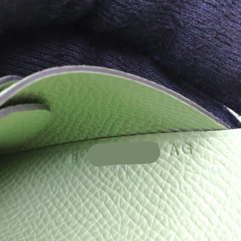 牛油果綠色 EPSOM牛皮 Calvi Duo 卡夾 名片夾 B刻【HERMES 愛馬仕】 H082977CK-8