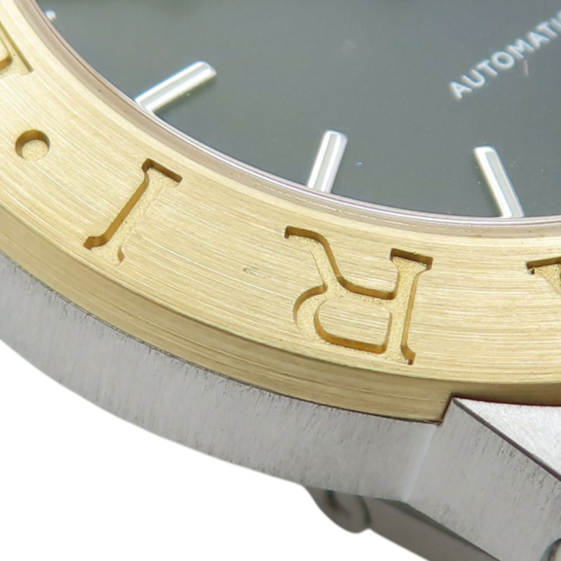 黑色錶盤 18K黃金 不鏽鋼 Diagono Sport 腕錶【BVLGARI 寶格麗】 LCV35SG-10