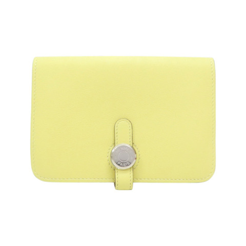 小雞黃 SWIFT牛皮 Dogon Compact錢包 短夾 X刻【HERMES 愛馬仕】