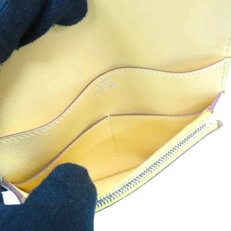 小雞黃 SWIFT牛皮 Dogon Compact錢包 短夾 X刻【HERMES 愛馬仕】-6