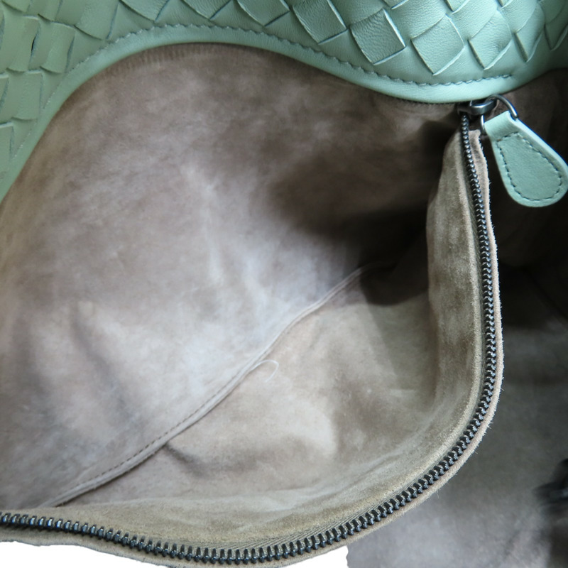 淺綠色 編織羊皮 Cesta 肩背包【BOTTEGA VENETA BV 寶緹嘉】-6